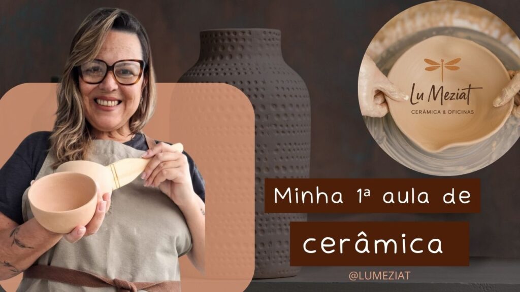 miniatura para youtube cerâmica aulas online minha rotina